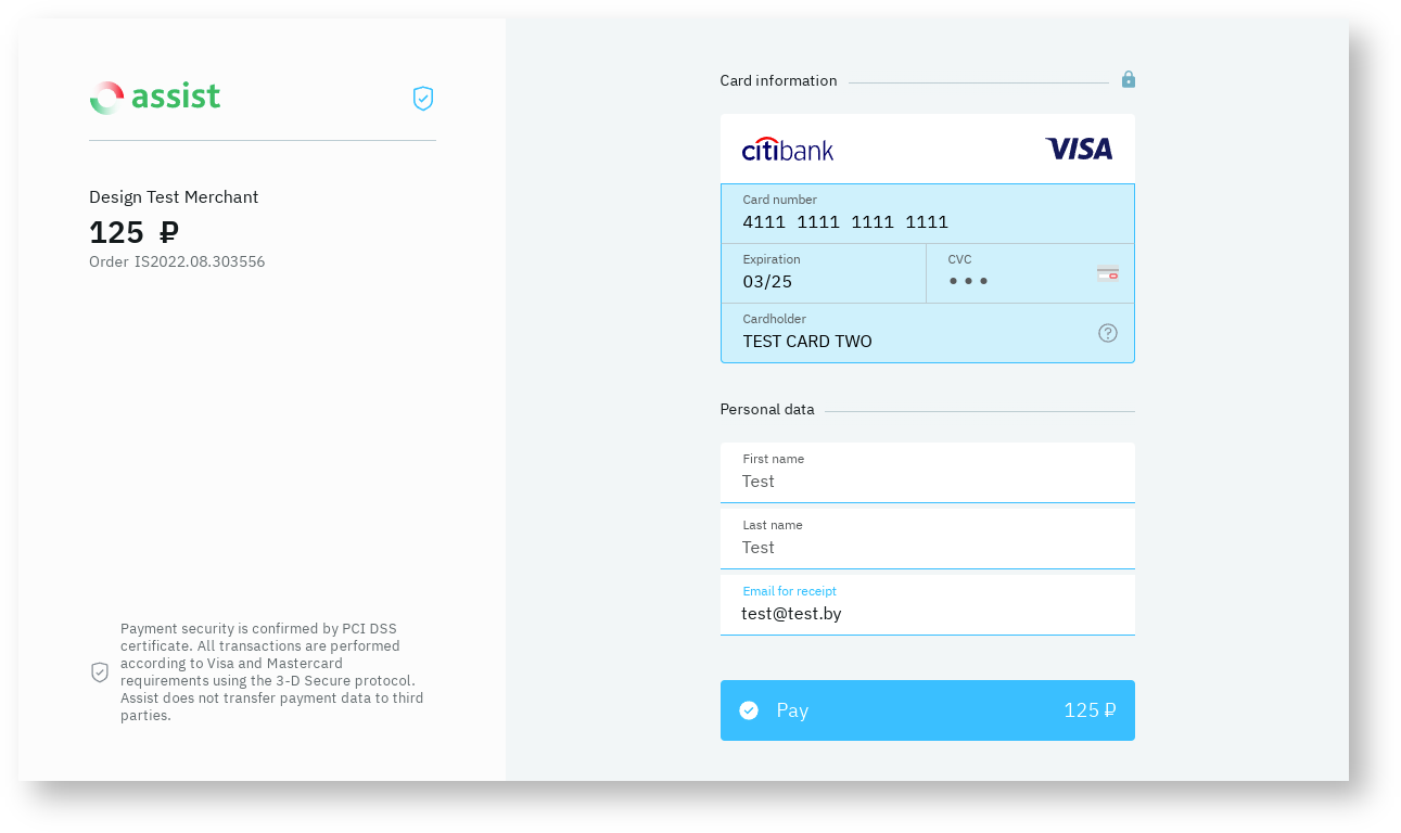 Documentations English Bel > Additional options for changing the appearance of payment pages > lightbluedengbel.png